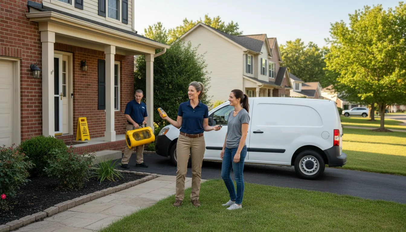 Residential water damage restoration in Elsmere, NE